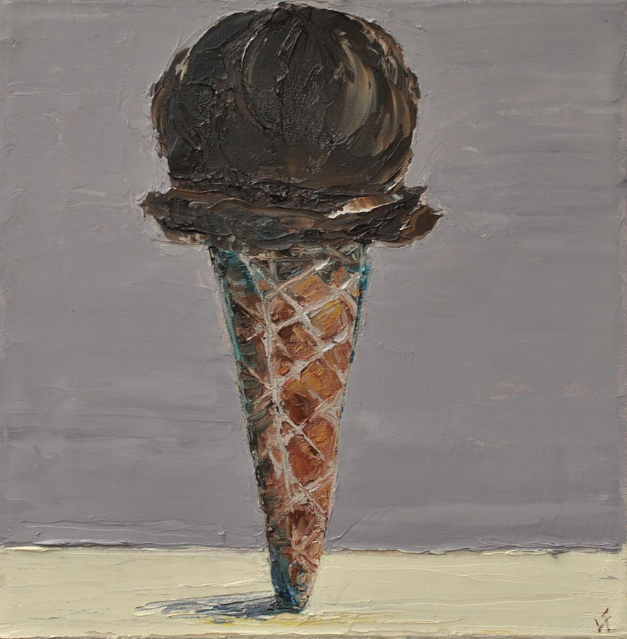 Chocolate Cone Painting by Lindsay Frost
