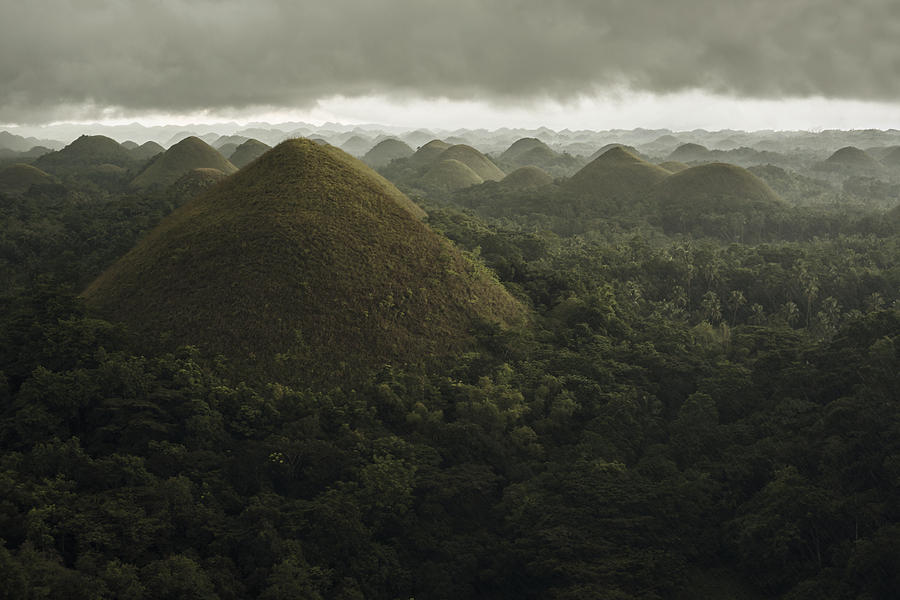Chocolate Hills Landscape From Bohol Photograph