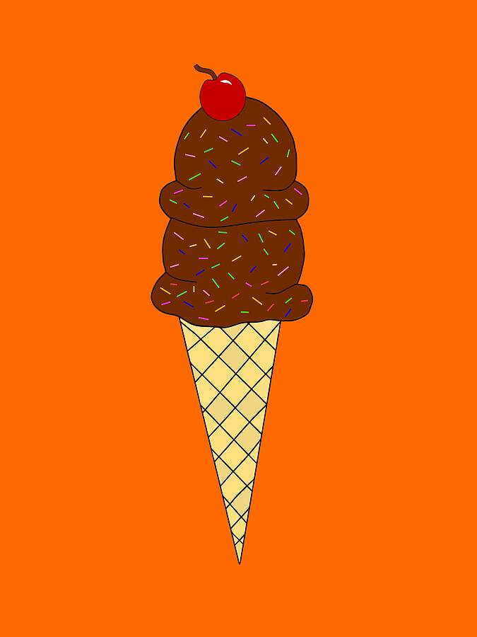 Chocolate Ice Cream Digital Art by Kathleen Sartoris