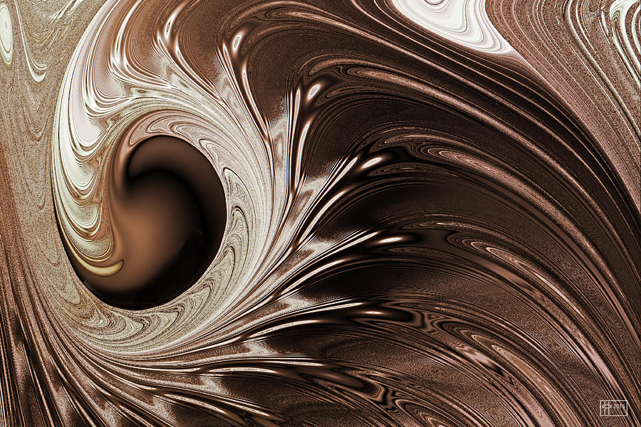 Chocolate Mocha Swirl Digital Art by Jim Pavelle