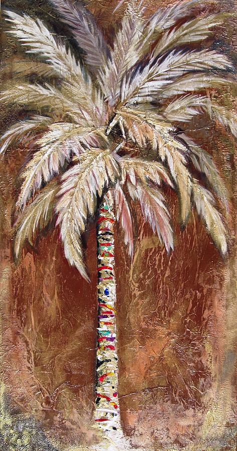 Chocolate Palm Painting by Kristen Abrahamson