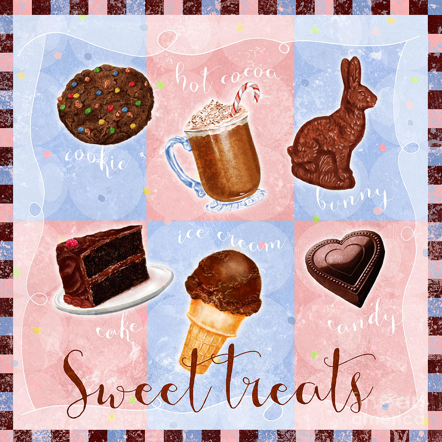Chocolate Sweet Treats Mixed Media by Shari Warren