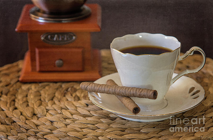 Coffee Photograph - Chocolate Wafers by Elisabeth Lucas