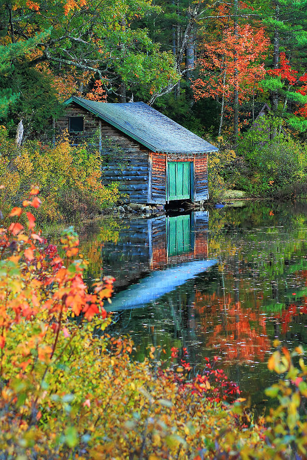 Boathouse Photograph - Chocorua Boathouse by Brian Pflanz Boathouse Photograph - Chocorua Boathouse by Brian Pflanz