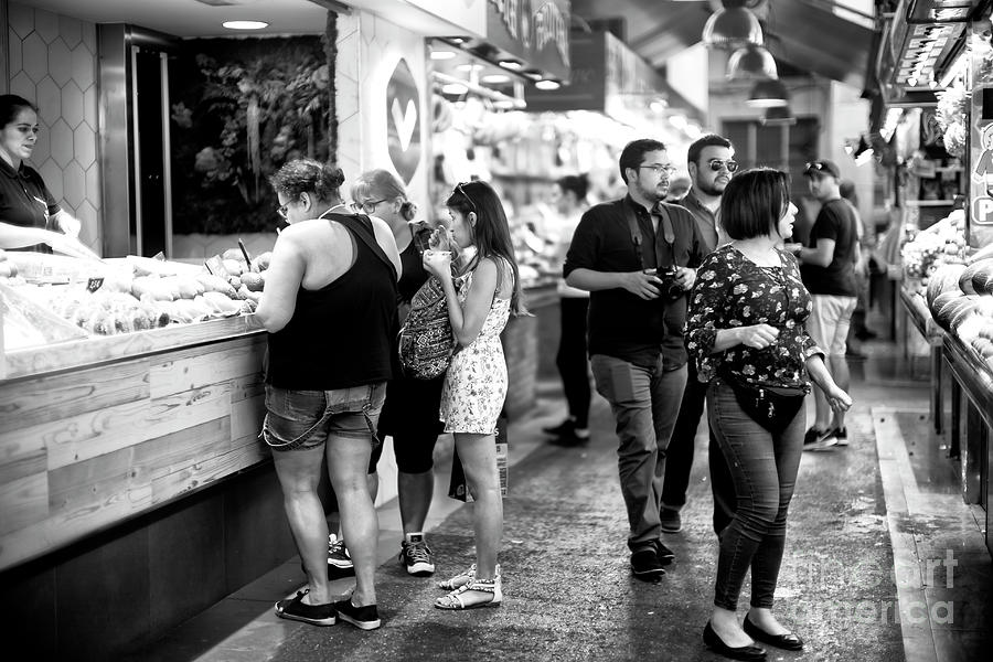 Choices at La Boqueria in Barcelona Photograph by John Rizzuto