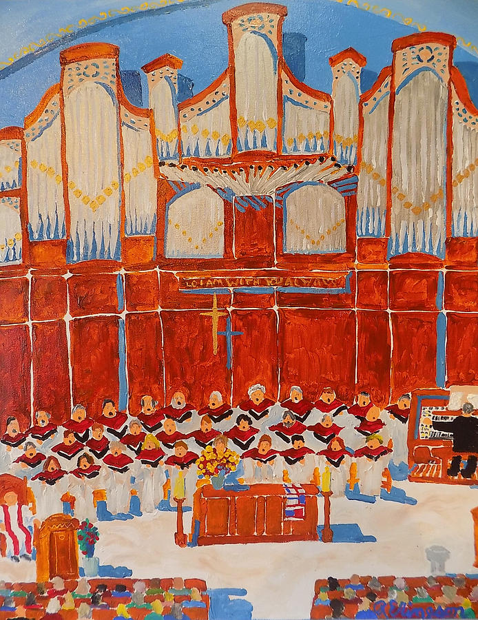 Choir And Organ Painting by Rodger Ellingson