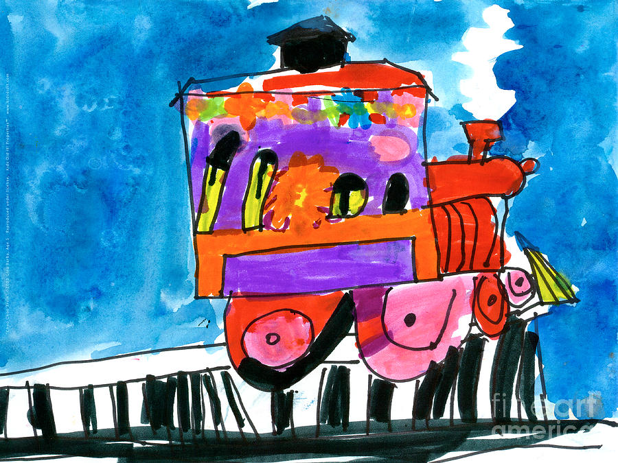 ChooChoo Train Painting by Gina Barba Age Five