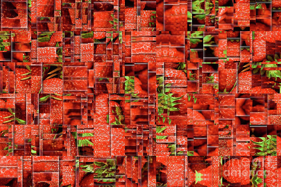 Chopped Strawberries Digital Art by Phil Perkins