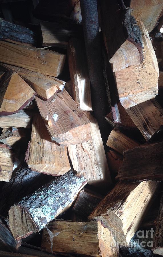 Pile of Chopped Wood  Photograph by By Divine Light