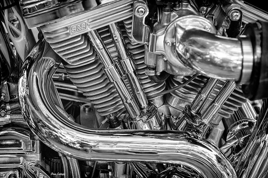 Chopper Engine Photograph by Fran Gallogly