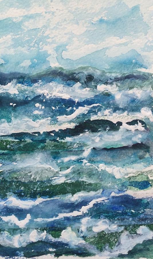 Choppy Sea Painting by Maxie Absell