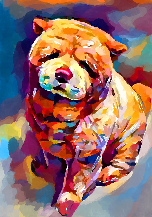 chow chow painting