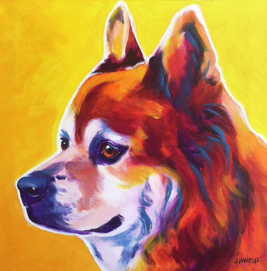 Dog Painting - Chow Chow - Sunnyside by Dawg Painter