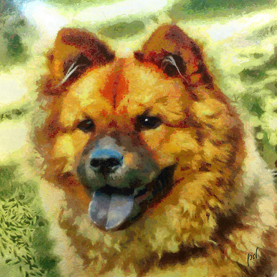 Chow Chung Painting by Doggy Lips
