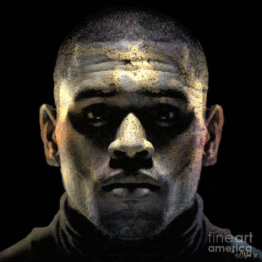 Portrait Digital Art - Chris Brown by Walter Neal