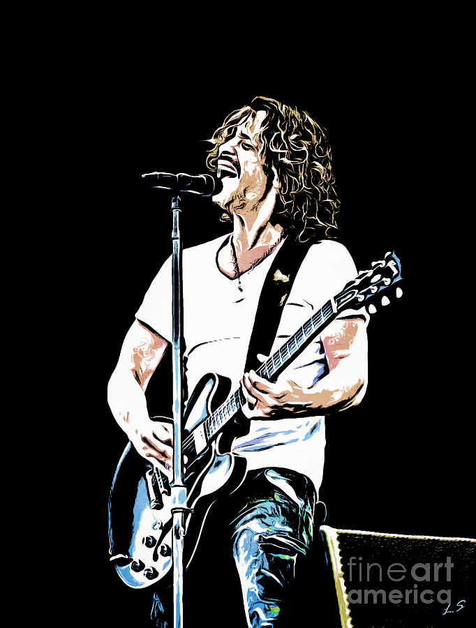 Chris Cornell Collection- 1 Digital Art by Sergey Lukashin - Fine Art ...