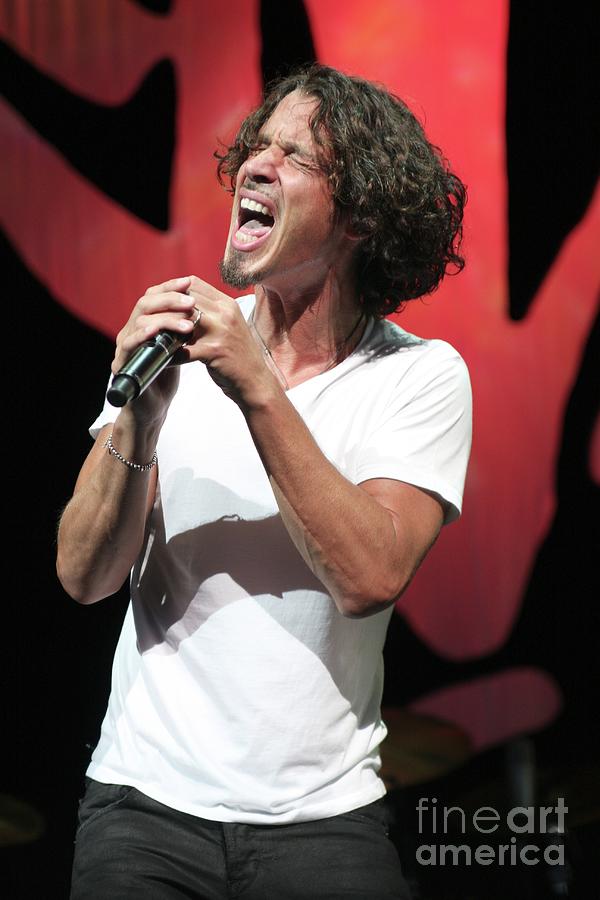 Soundgarden Photograph - Chris Cornell - Audio Slave by Concert Photos