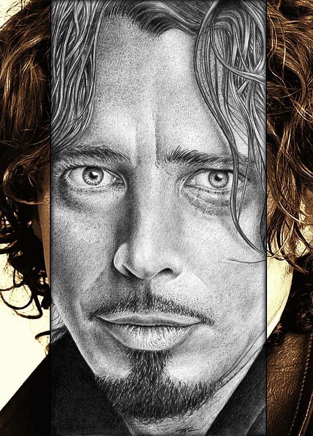 Simple Sketch Drawings Of Chris Cornell with Realistic