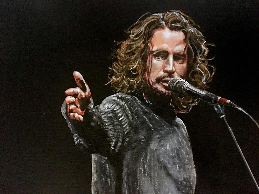 Chris Cornell Painting by Joel Tesch