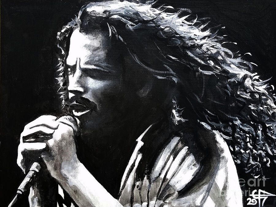 Chris Cornell Painting by Tom Carlton