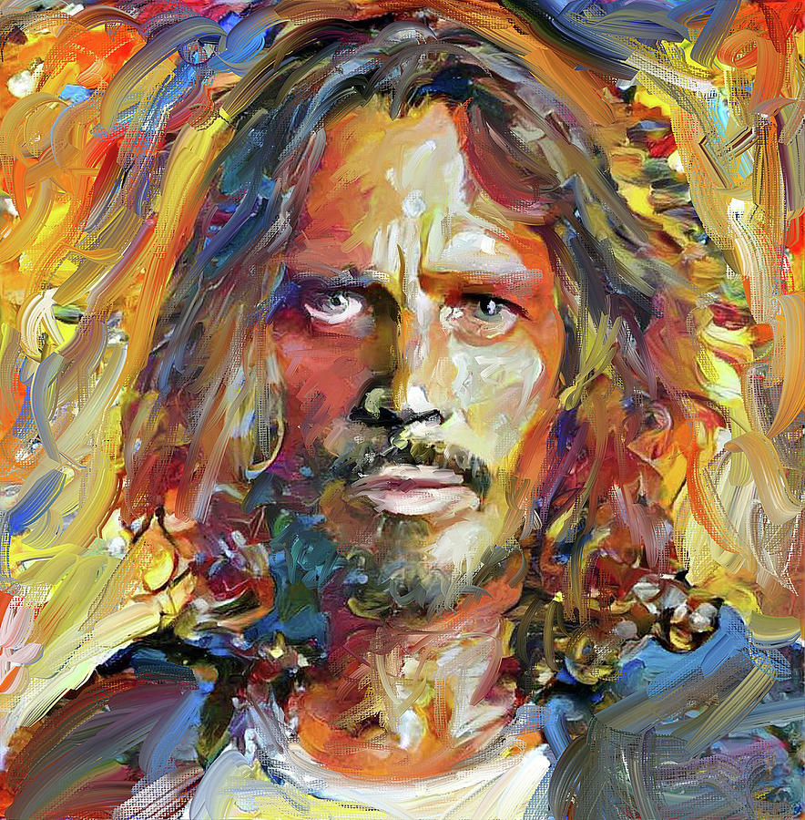 Chris Cornell tribute 2017 portrait Digital Art by Yury Malkov - Fine ...