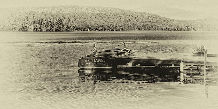 Boat Photograph - Vintage 1958 Chris Craft by David Patterson