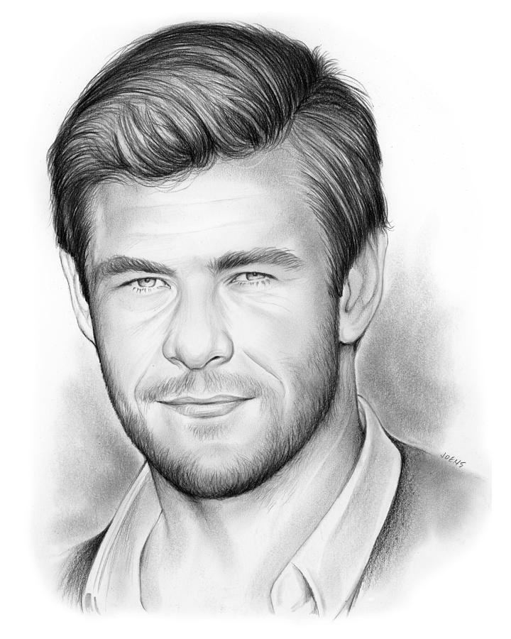 Ruchika's Creations - Quick sketch of Chris Hemsworth 😊 ❤🥰 My one of the  favorite Avengers from Marvel Universe, do you also feel the same??😍 What  do you think about my effort,