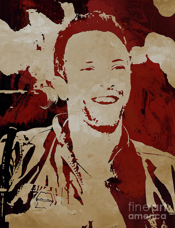 Chris Martin Coldplay Painting by Gull G