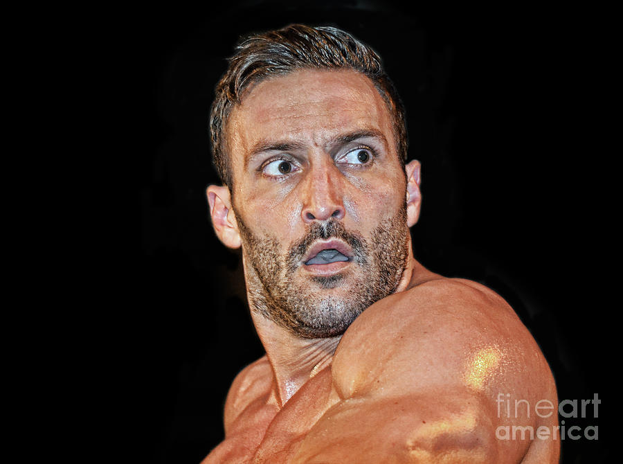 Pro Wrestler Chris Masters Surprised at His Opponents Comeback  Photograph by Jim Fitzpatrick
