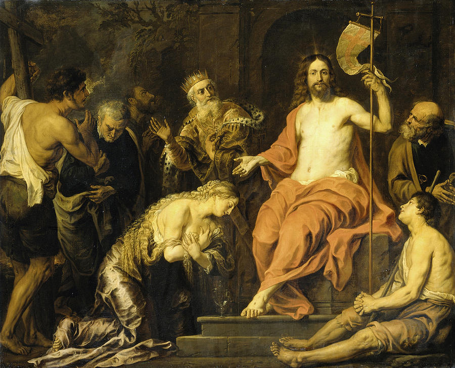 Christ and the Penitent Sinners Painting by Gerard Seghers