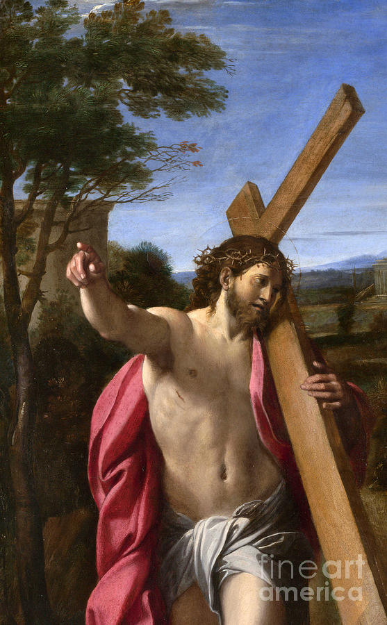 Annibale Carracci Painting - Christ by Annibale Carracci