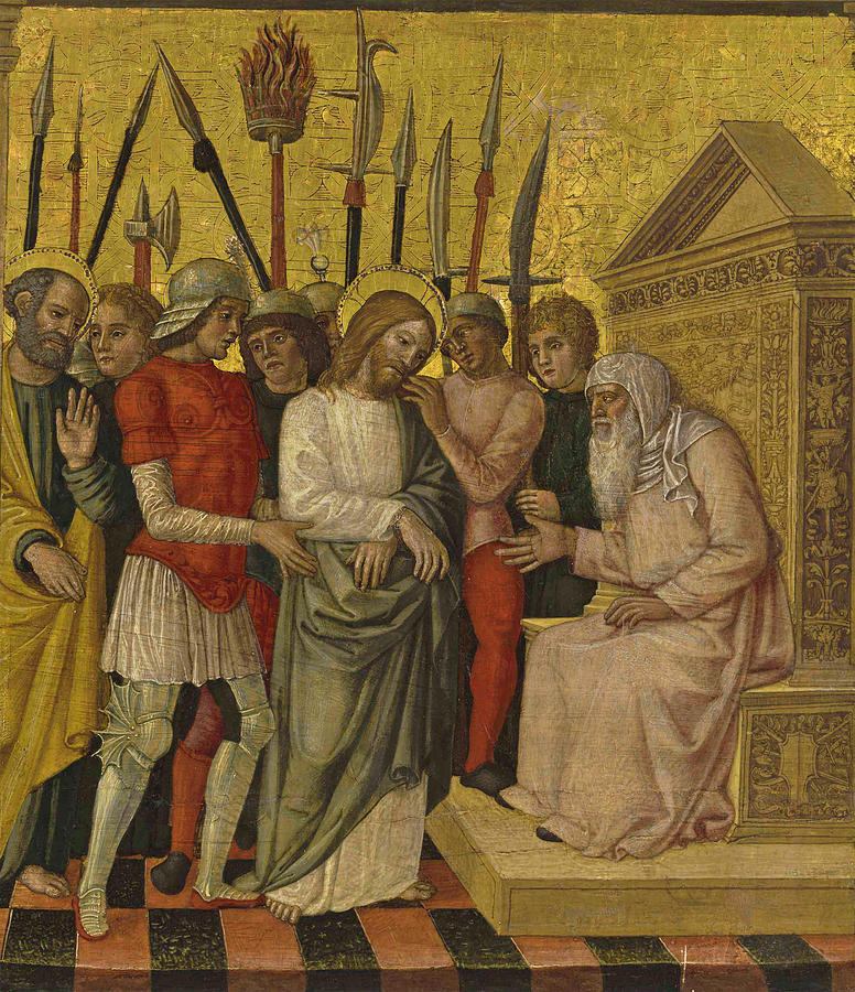 Christ before Annas  Painting by Antonio della Corna