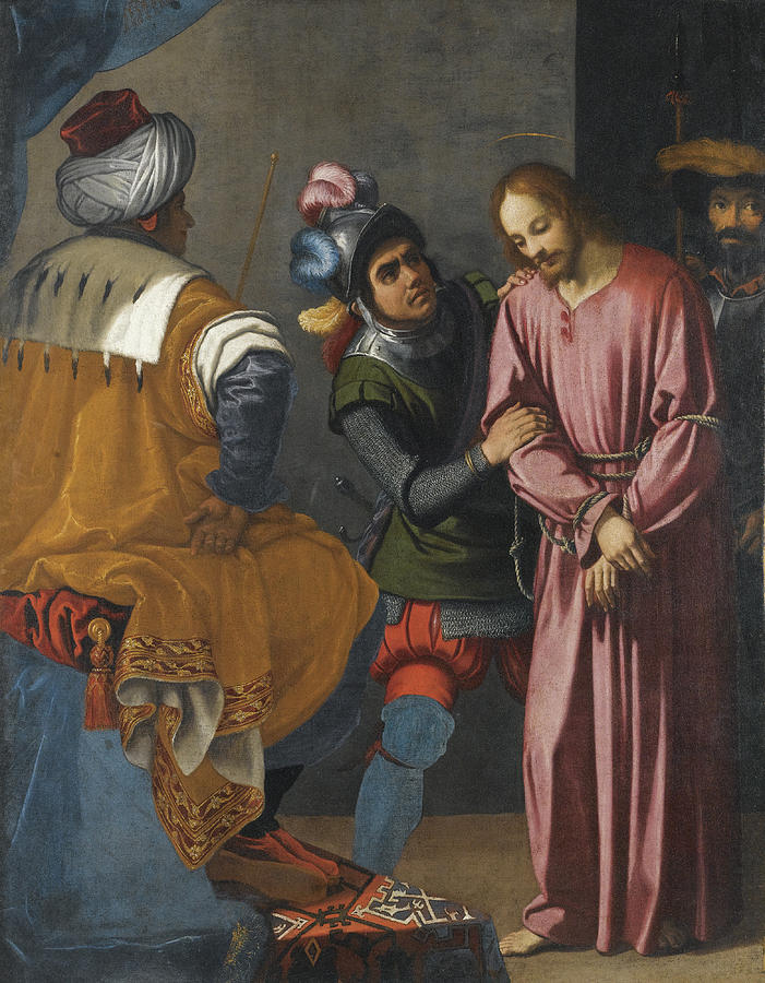 Christ before Pilate Painting by Agostino Ciampelli
