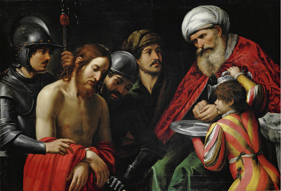 Christ before Pilate Painting by Leonello Spada