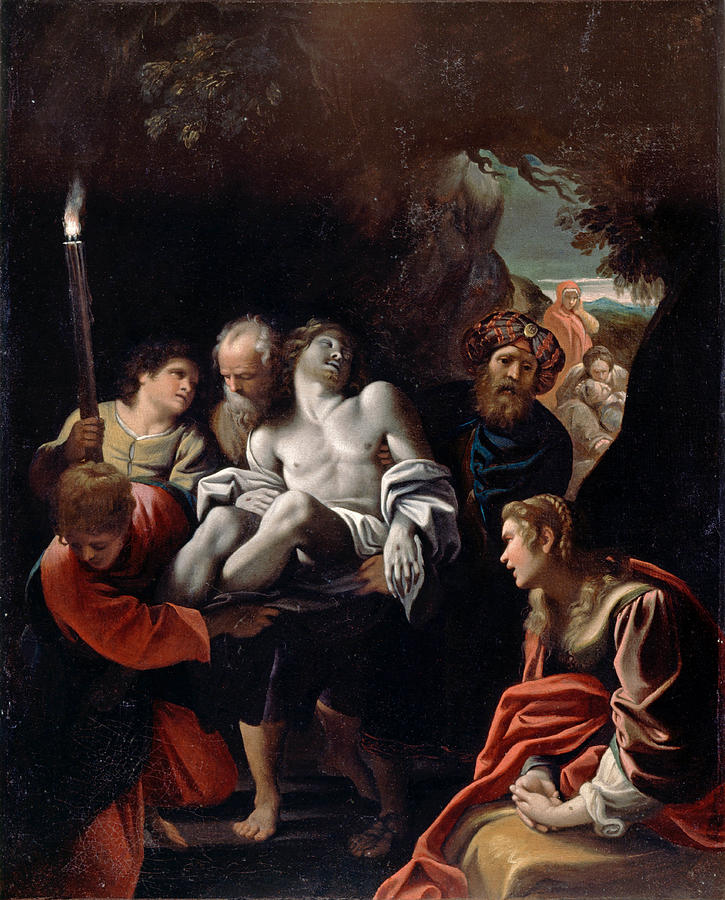 Christ Carried to the Tomb 2 Painting by Sisto Badalocchio