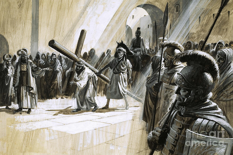 Jesus Carrying The Cross Artwork - Insight from Leticia