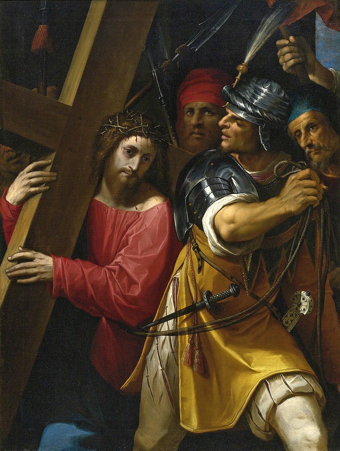Christ carrying the Cross Painting by Jacopo Ligozzi