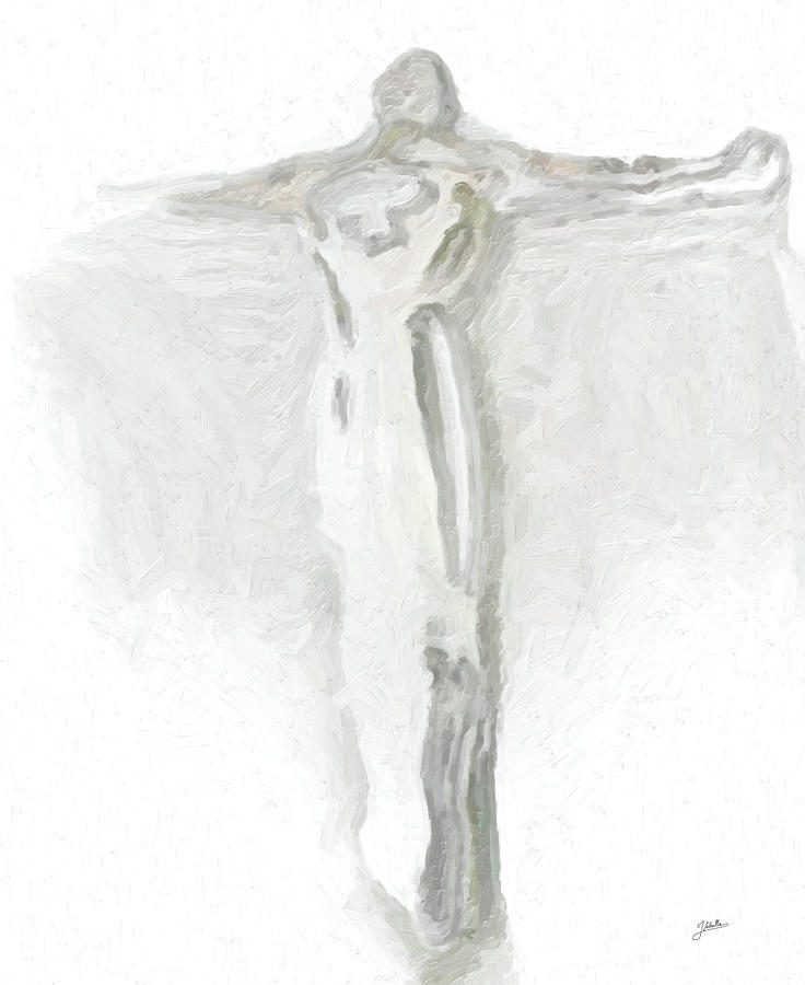 Abstract Digital Art - Christ glass  by Joaquin Abella
