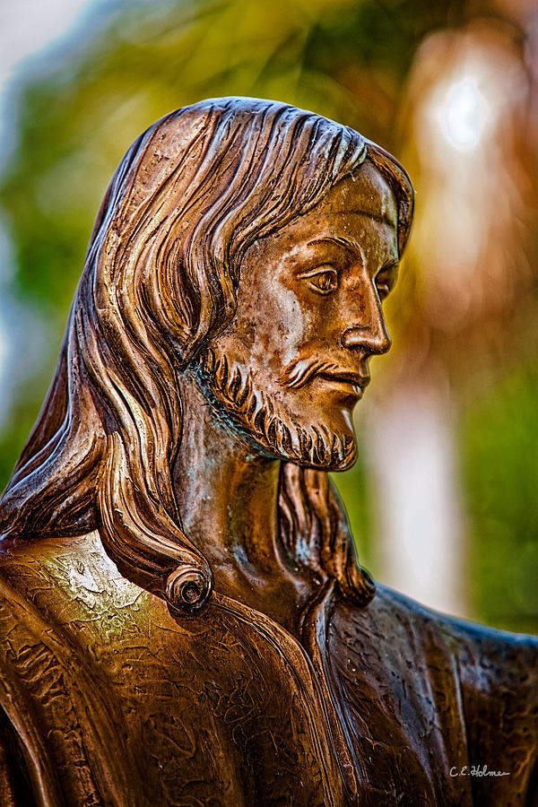 Christ in Bronze Photograph by Christopher Holmes
