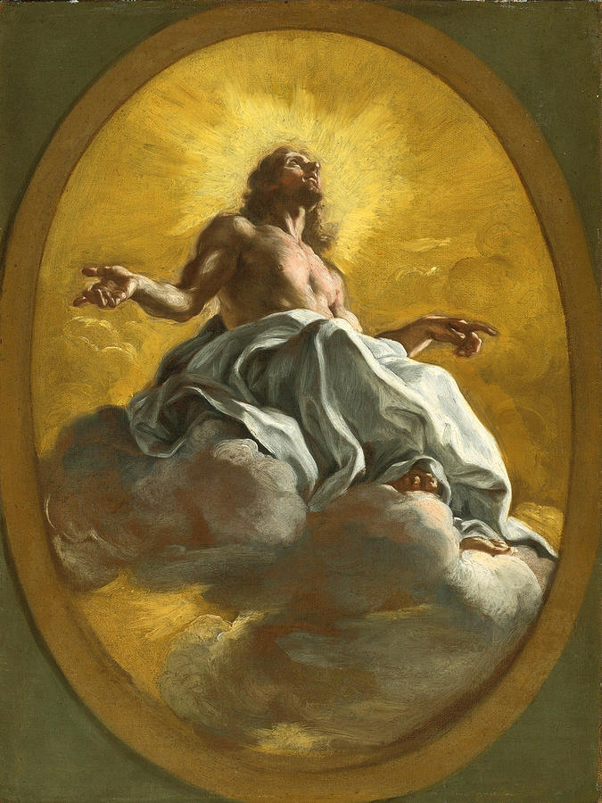 Christ in Glory Painting by Giovanni Battista Gaulli