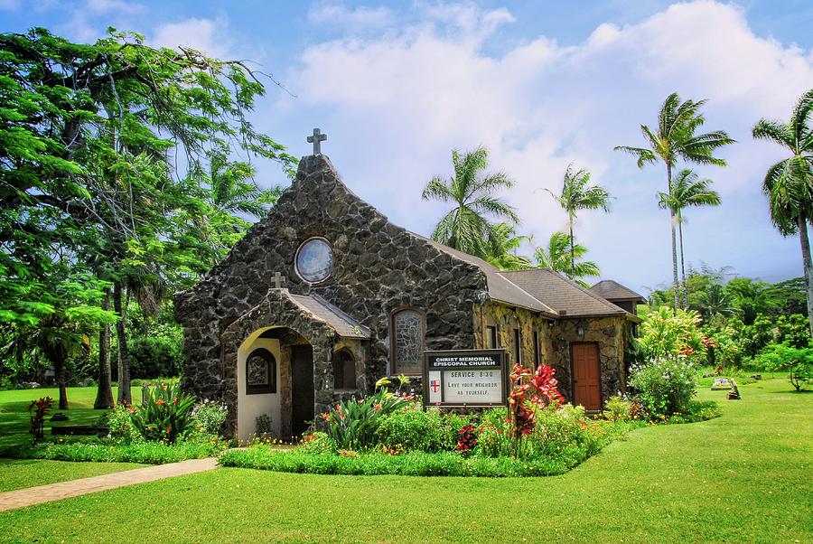 Christ Memorial Episcopal church in Kauai Photograph by Lynn Bauer