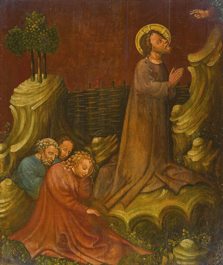 Christ of the Mount of Olives Painting by The Master of the Saint Lambrecht Votive Altarpiece