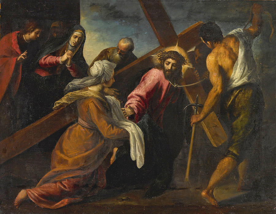 Christ on the Road to Calvary Painting by Palma Il Giovane