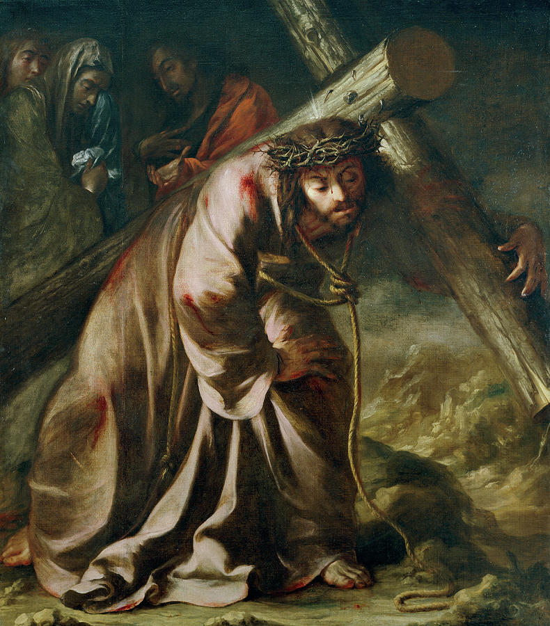 Christ on the way to Calvary Painting by Juan de Valdes Leal - Fine Art ...