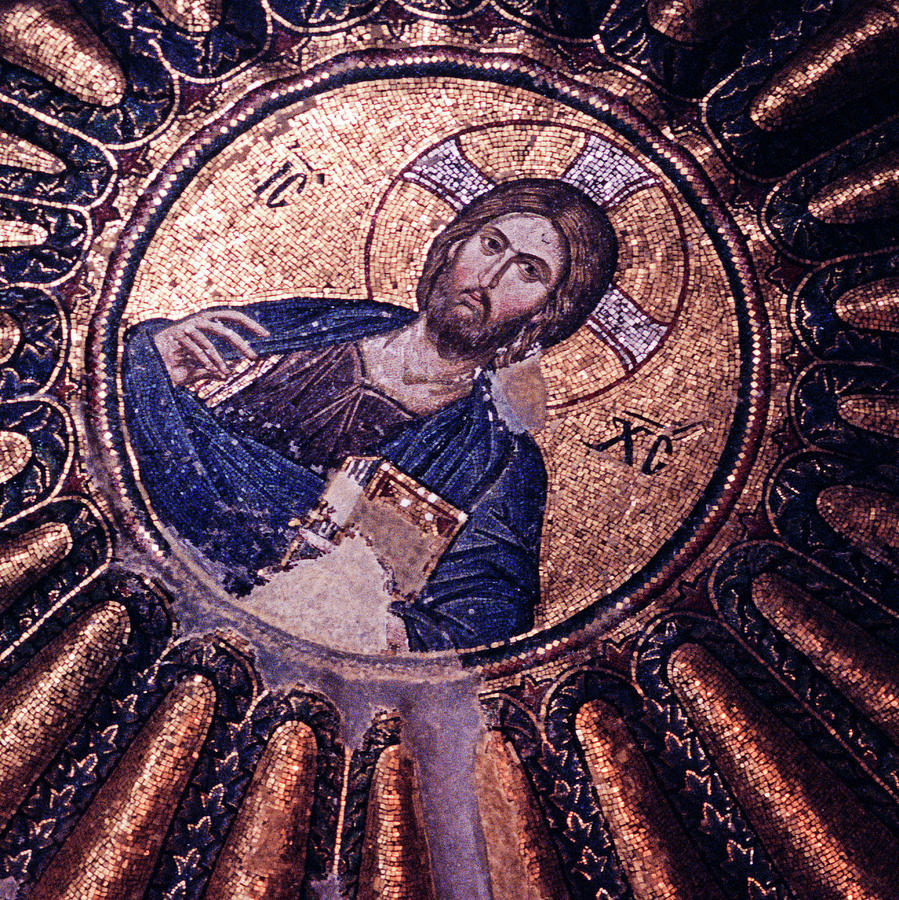 Turkey Photograph - Christ Pantocrator by Archaeo Images