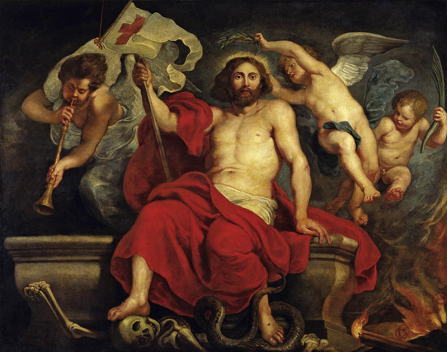 Christ Triumphant over Sin and Death Painting by Peter Paul Rubens