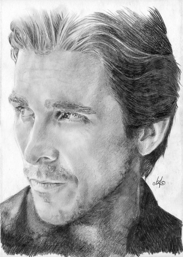 Christian Bale Drawing by Bianca Ferrando