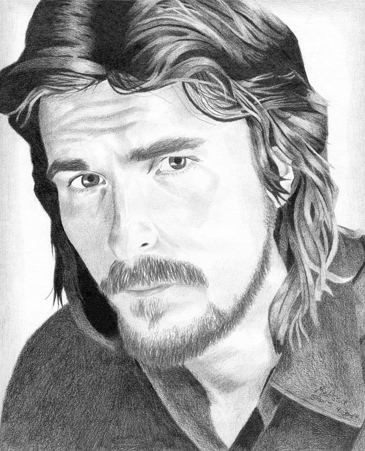 Finished Christian Bale drawing - 9GAG
