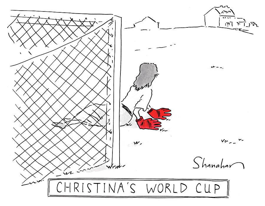 Christinas World Cup Drawing by Danny Shanahan Christinas World Cup Drawing by Danny Shanahan