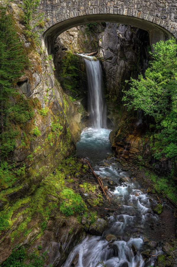 Mount Rainier National Park Photograph - Christine Falls by Mark Kiver
